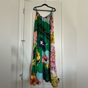 ASOS Green Floral Maxi Dress